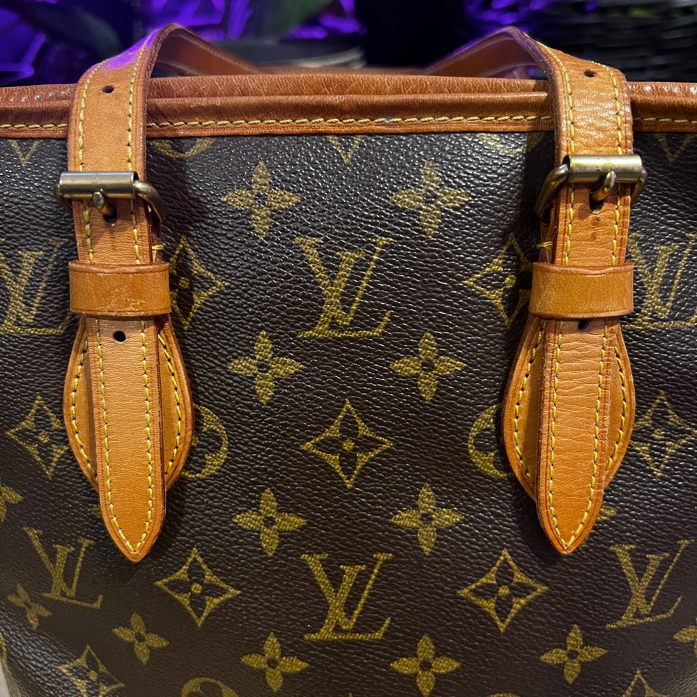 Authentic Petite Louis Vuitton Monogram Bucket Bag - image 4